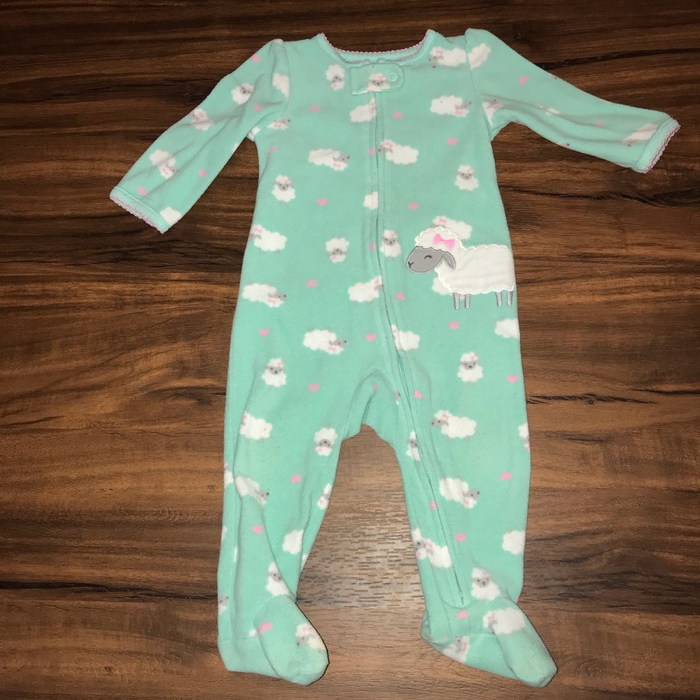 Mint green zip up sleeper